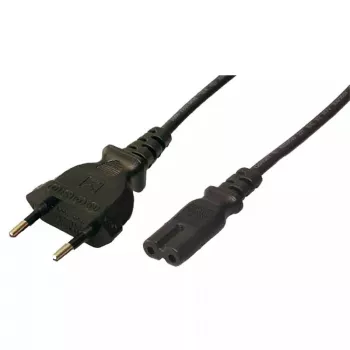 Stromkabel LOGILINK CP092 1,8 m — Typ-C-Stecker auf C8-Kupplung, 250 V 2,5 A, schwarz