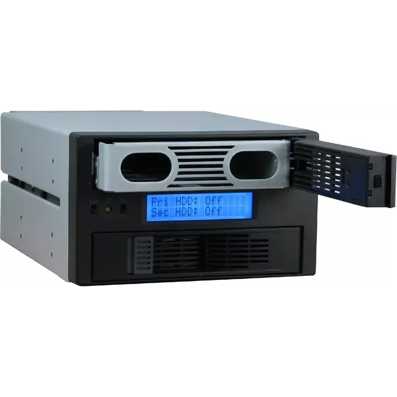 Inter-Tech SB-C 102 Sub-RAID-Gehäuse für 2x 3,5-Zoll-SATA, Schwarz