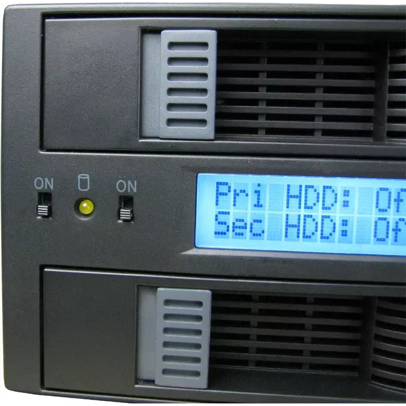 Inter-Tech SB-C 102 Sub-RAID-Gehäuse für 2x 3,5-Zoll-SATA, Schwarz