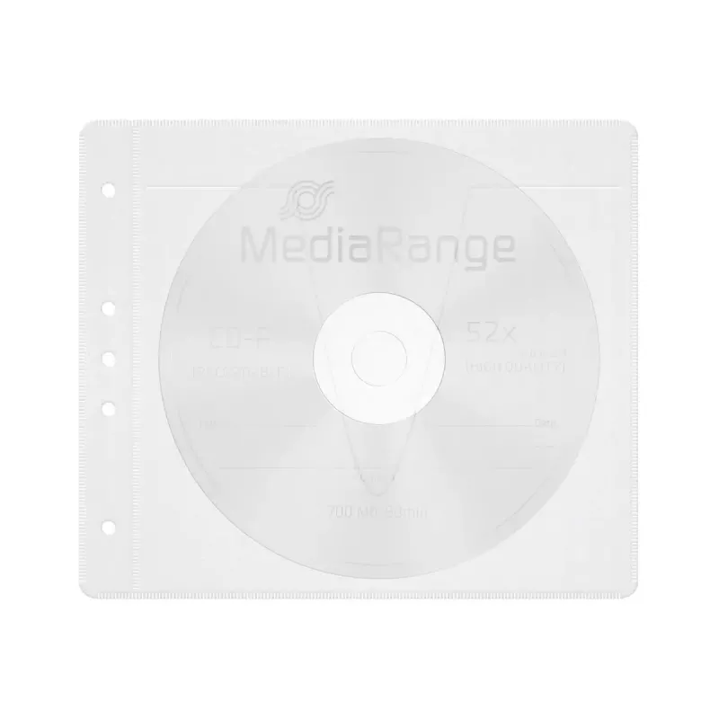 Schutzhülle-Hülle MediaRange BOX60 für 2 Discs Weiß