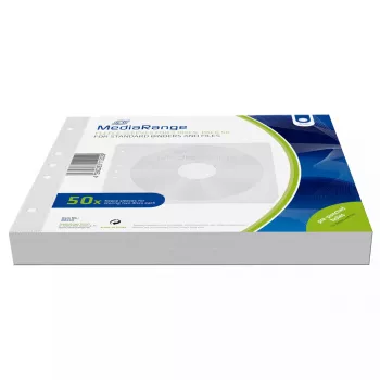 Schutzhülle-Hülle MediaRange BOX60 für 2 Discs Weiß