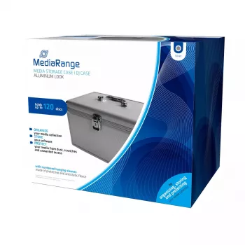 Boxgehäuse MediaRange BOX79 für 120 Discs Silber
