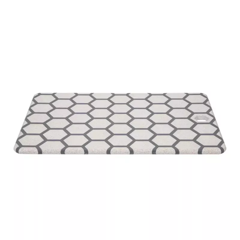 Resto Kitchenware 95402 Rechteckiges Kunststoff-Schneidebrett Grau Weiß