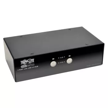2-Port DisplayPort KVM-Switch mit Audio und USB 3.0 Hub EATON B004-DPUA2-K — DisplayPort, USB-Tastatur/Maus, 2560×1600, 1,2 m Kabel