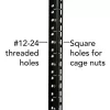 Wandmontage-12HE-Rack-Gehäuse Eaton SRW12USDP — 600,2×647,7×636,5 mm, IP20, schwarz