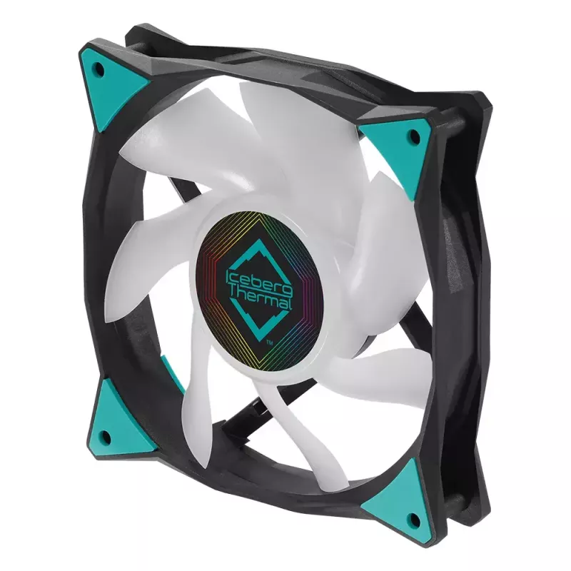 Fan Iceberg Thermal IceGALE ARGB 12 cm Schwarz