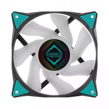 Fan Iceberg Thermal IceGALE ARGB 12 cm Schwarz