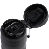 Thermoflasche STANLEY The IceFlow Bottle Twist Flip 0,47 L – isolierte Trinkflasche, Schwarz