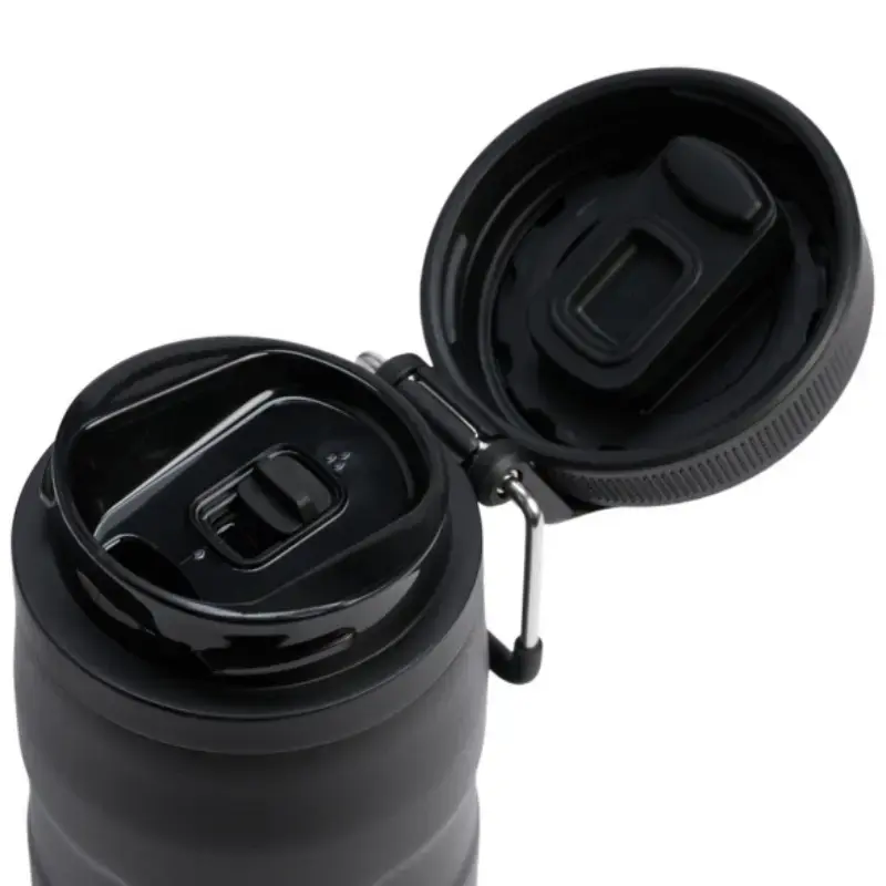 Thermoflasche STANLEY The IceFlow Bottle Twist Flip 0,47 L – isolierte Trinkflasche, Schwarz