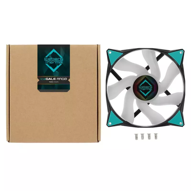 Fan Iceberg Thermal IceGALE ARGB 14 cm Schwarz
