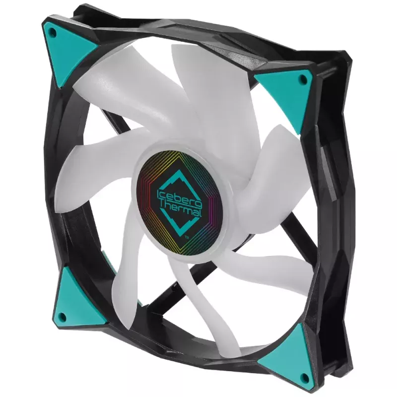 Fan Iceberg Thermal IceGALE ARGB 14 cm Schwarz