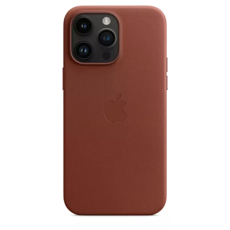 Leder MagSafe Hülle für iPhone 14 Pro Max von Apple — Braun, für 6,7 Zoll Display