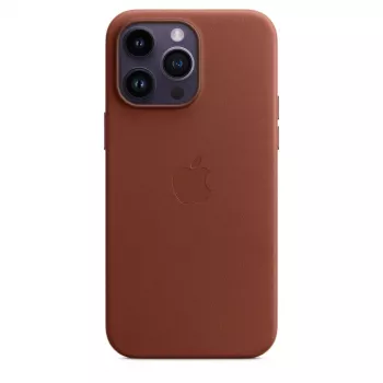 Leder MagSafe Hülle für iPhone 14 Pro Max von Apple — Braun, für 6,7 Zoll Display