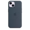 Silikonhülle Apple iPhone 14 MagSafe Storm Blue