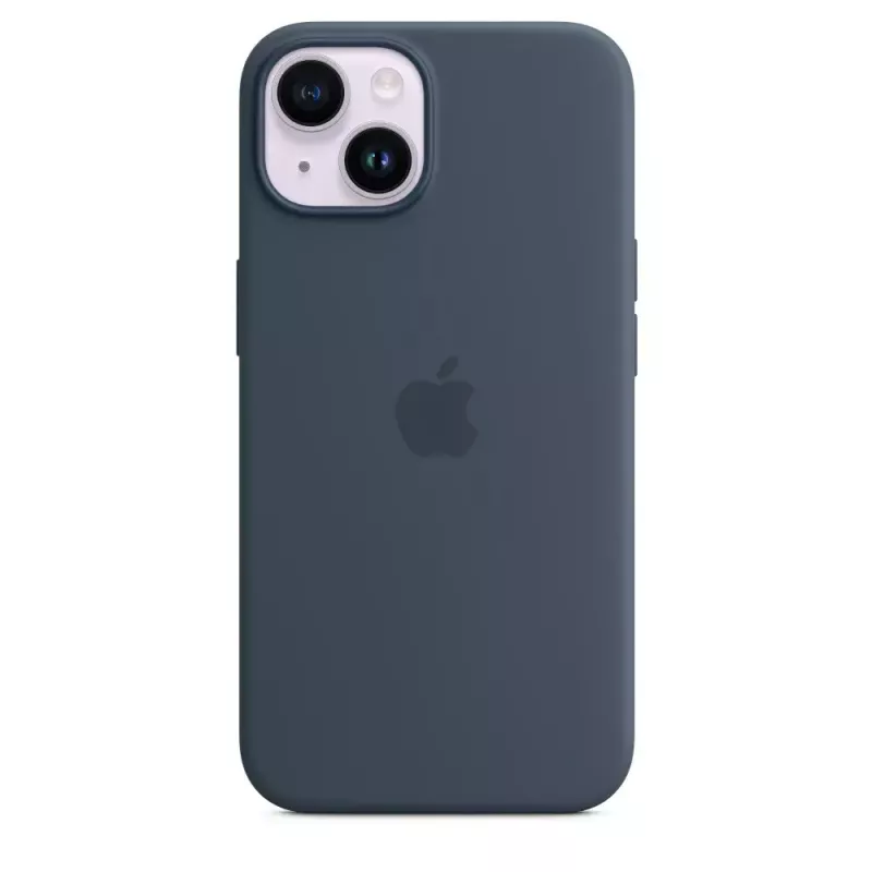 Silikonhülle Apple iPhone 14 MagSafe Storm Blue