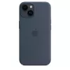 Silikonhülle Apple iPhone 14 MagSafe Storm Blue