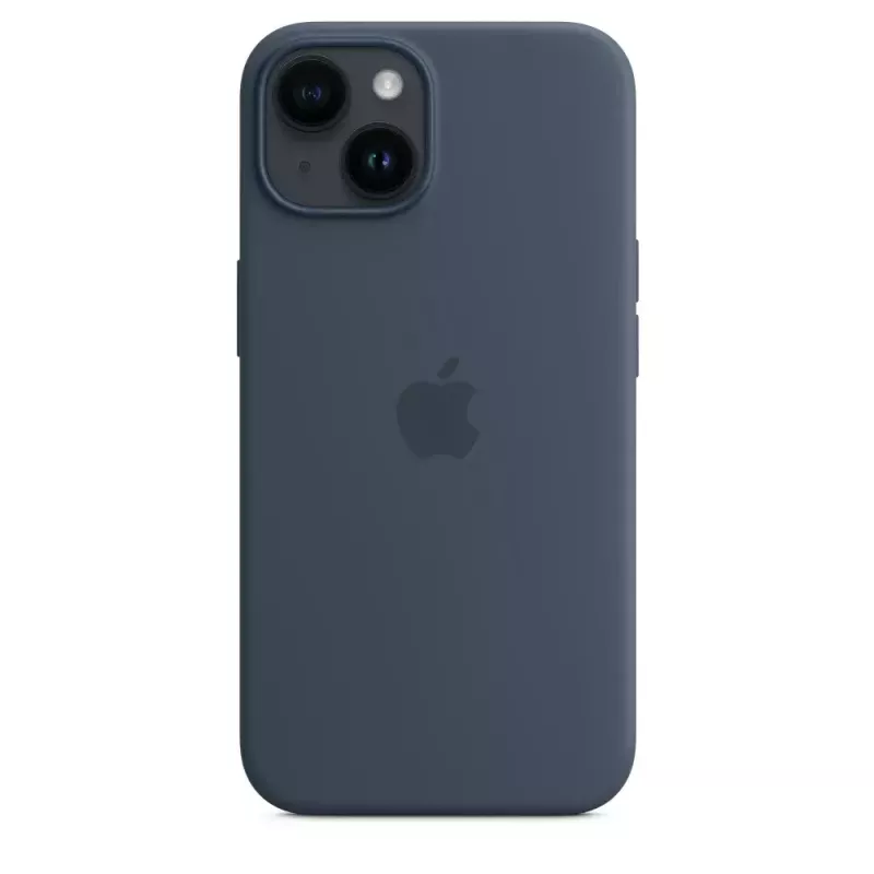 Silikonhülle Apple iPhone 14 MagSafe Storm Blue