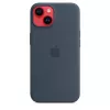 Silikonhülle Apple iPhone 14 MagSafe Storm Blue