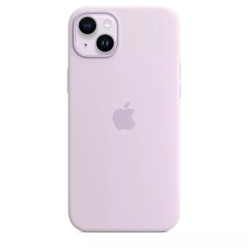 Silikonhülle Apple iPhone 14 Plus MagSafe Flieder Cover