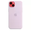 Silikonhülle Apple iPhone 14 Plus MagSafe Flieder Cover
