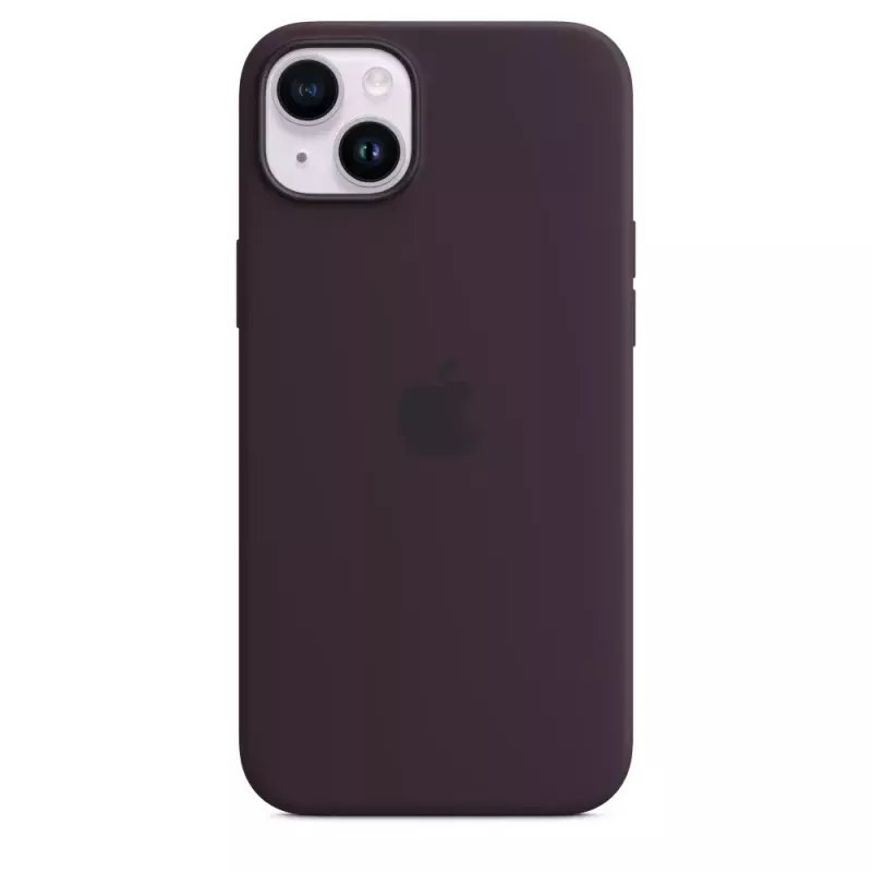 Silikonhülle Apple iPhone 14 Plus Burgund MagSafe Cover