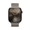 Smartwatch Apple Watch Series 10 GPS + Cellular 46mm Natural Titangehäuse mit Natural Milanese Loop – S/M
