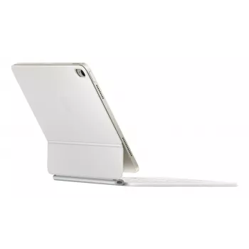 Apple Magic Tastatur QWERTY Dänisch Weiß mit Trackpad