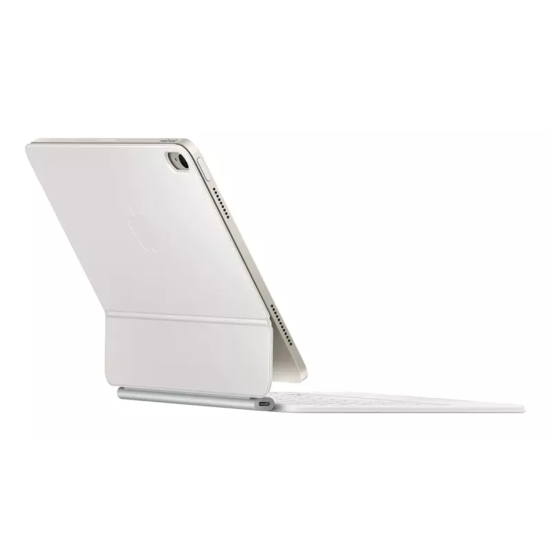 Apple Magic Tastatur QWERTY Dänisch Weiß mit Trackpad
