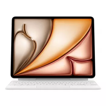 Apple Magic Tastatur QWERTY Dänisch Weiß mit Trackpad