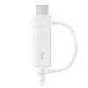 USB-Kabel Samsung EP-DG930 1,5 m USB-A USB-C/Micro-USB-B Weiß