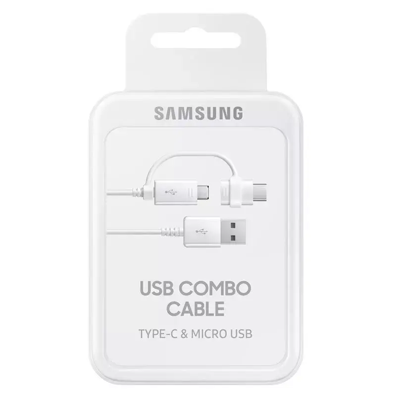 USB-Kabel Samsung EP-DG930 1,5 m USB-A USB-C/Micro-USB-B Weiß
