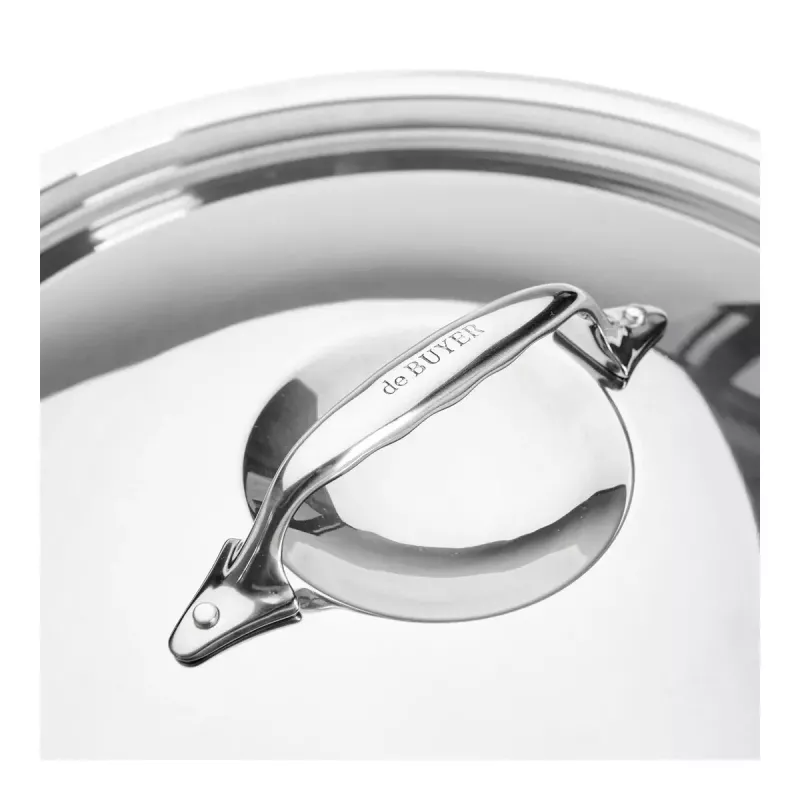 de Buyer Topfdeckel 3709.24N, Rund, Edelstahl, Durchmesser 24 cm