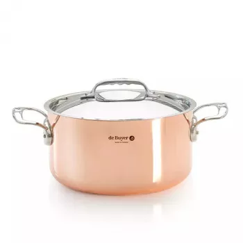 de Buyer Prima Matera Kupfertopf 8 l Edelstahl 27,9 cm