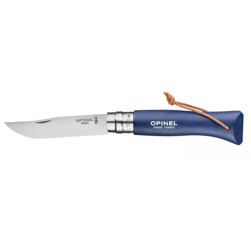 Taschenmesser Opinel N°08 Camper/Scout Blau Klingenlänge 8,5 cm