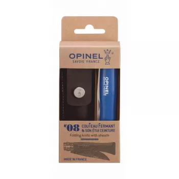 Taschenmesser Opinel N°08 Camper/Scout Blau Klingenlänge 8,5 cm