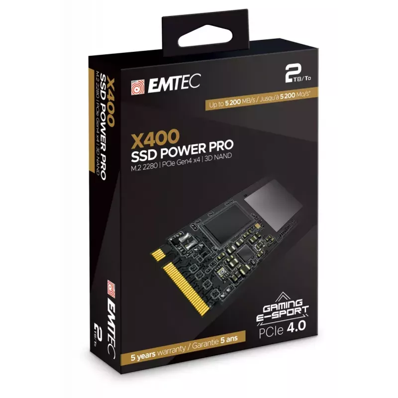 SSD-Festplatte Emtec 2 TB M.2 PCI Express 4.0 NVMe X400