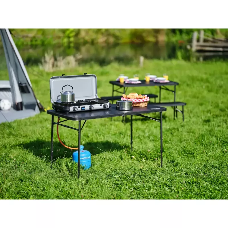 Wasserkocher Campingaz 2197186 1,5 l Edelstahl schwarzer Griff
