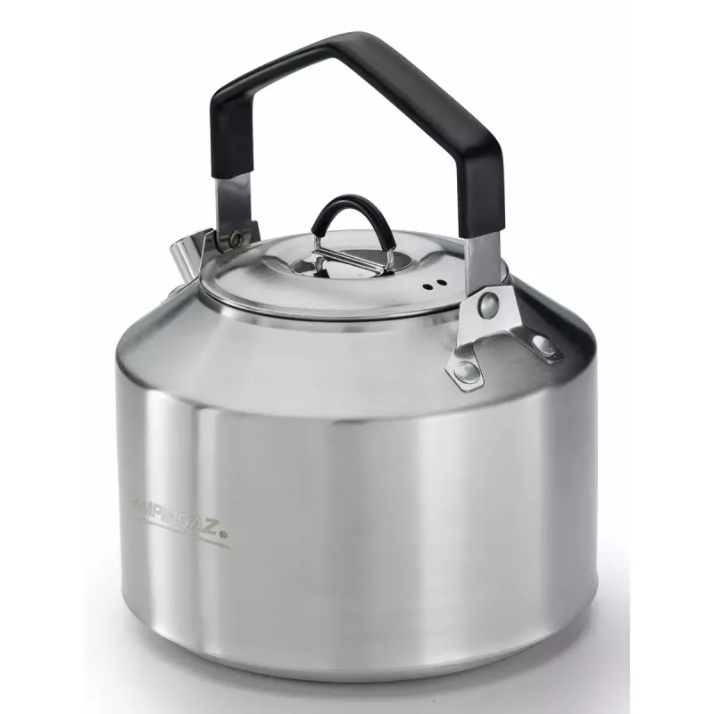Wasserkocher Campingaz 2197186 1,5 l Edelstahl schwarzer Griff