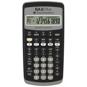 Finanzrechner Texas Instruments BA-II Plus Pocket Schwarz