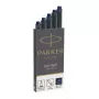 Parker 1950385 Tuschepatrone Schwarz, Blau 5 Stk.