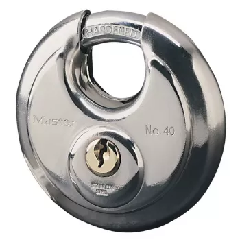Discus-Padlock MASTER LOCK 70 mm Edelstahl Umwickelter Bügel