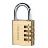 Kombinationsschloss MASTER LOCK 40 mm Messingoptik Selbstlagerung