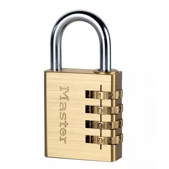 Kombinationsschloss MASTER LOCK 40 mm Messingoptik Selbstlagerung