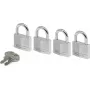Vorhängeschloss MASTERLOCK 9140EURQNOP 40 mm — Set mit 4 Vorhängeschlössern mit Messinggehäuse und Zahlenkombination