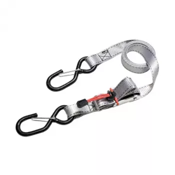 MASTER LOCK Federklemm-Spanngurte mit S-Haken, 250 kg Tragfähigkeit, 180 cm Länge