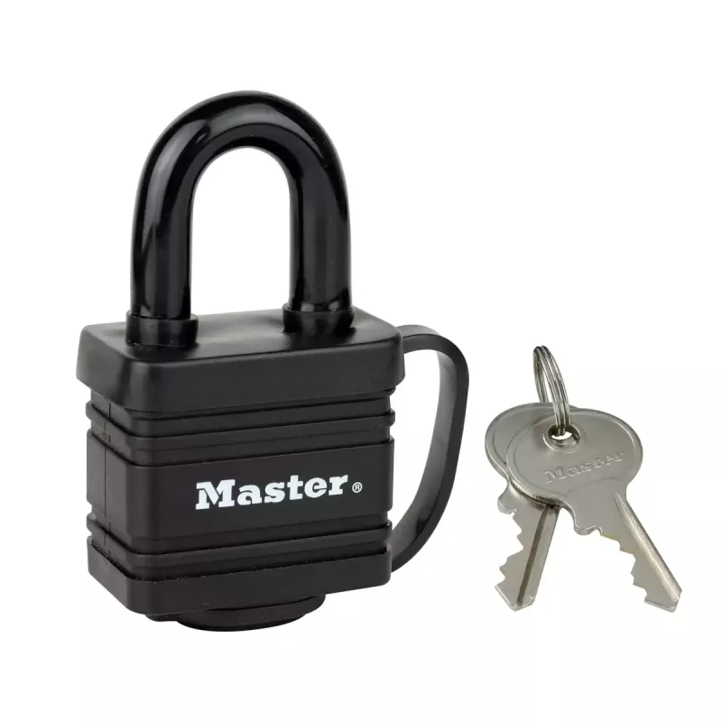 Vorhängeschloss MASTER LOCK 7804EURT 2 x 40 mm laminiertem Stahl schwarz
