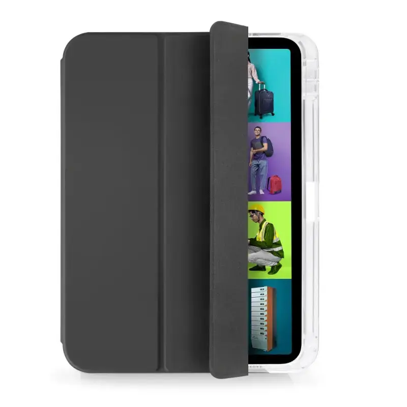 Tablet-Flip-Case Port Designs 201350 für iPad 10,9 Zoll (27,7 cm) PET, 3 Standmodi, Schwarz/Transparent