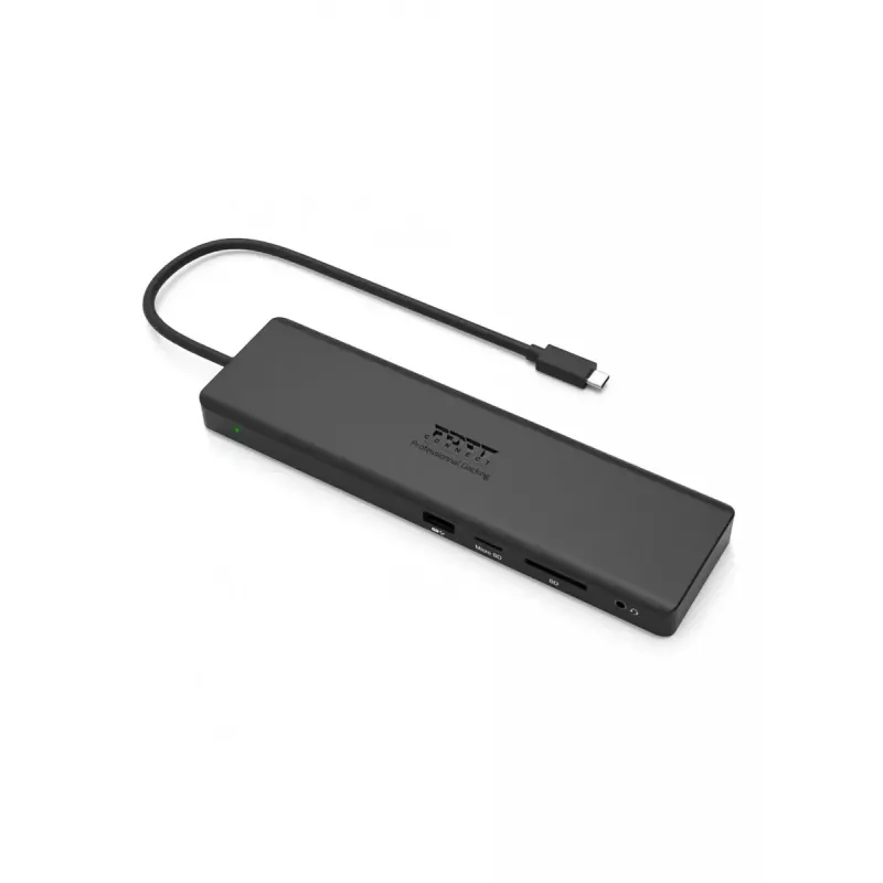 Laptop-Dockingstation Port Replicator Port Designs 901906-W USB 3.2 Gen 2 Typ-C Schwarz