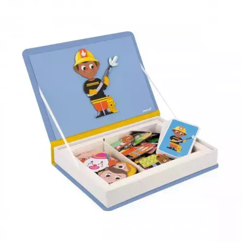 JANOD Magnetibook Berufe Empfohlenes Alter 3 bis 6 Jahre Karton Blau
