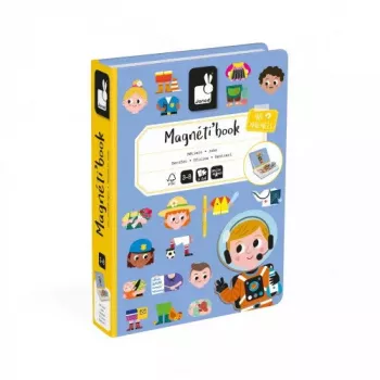 JANOD Magnetibook Berufe Empfohlenes Alter 3 bis 6 Jahre Karton Blau